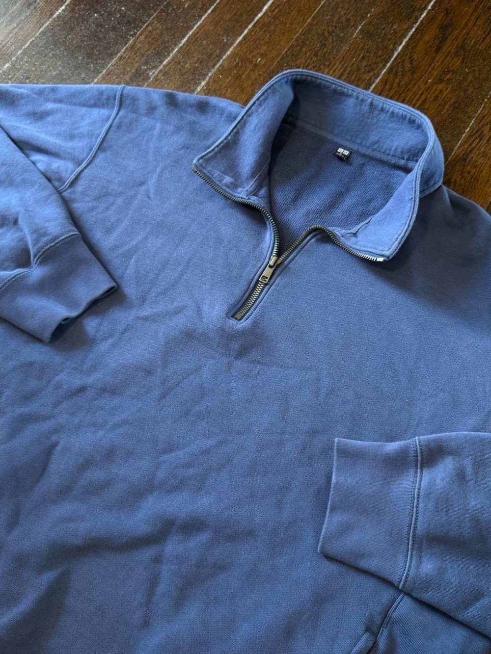 Uniqlo Men's Blue Quarter-Zip Pullover